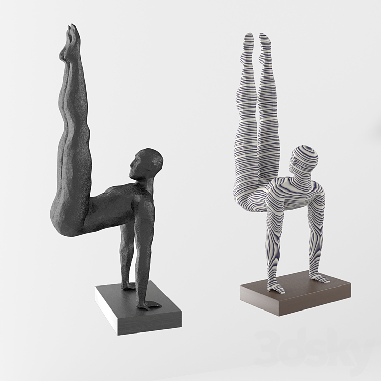 Athlete figurine 3DS Max - thumbnail 1