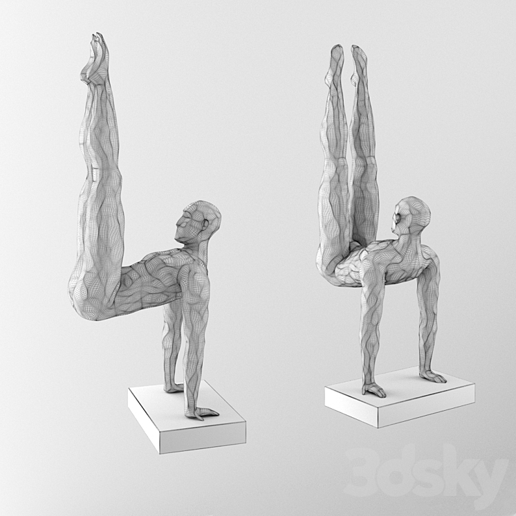 Athlete figurine 3DS Max - thumbnail 2