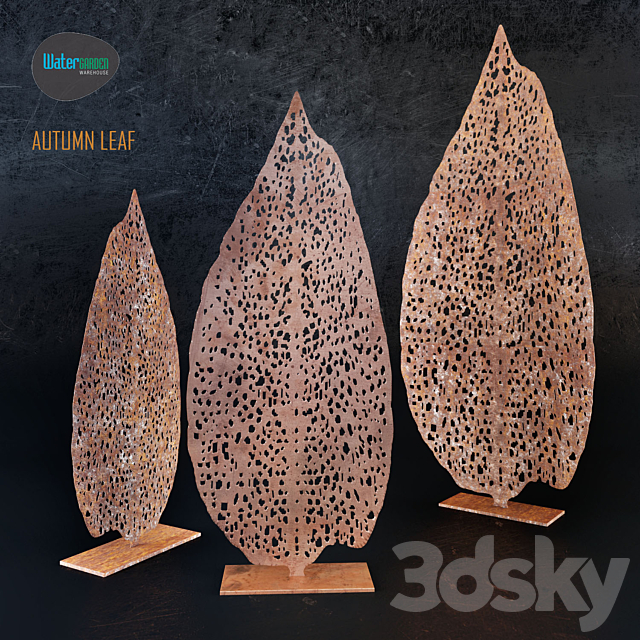 AUTUMN LEAF 3DS Max Model - thumbnail 2