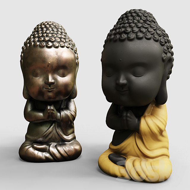 Baby buddha figurine 3DSMax File - thumbnail 1