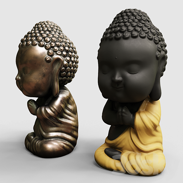 Baby buddha figurine 3DSMax File - thumbnail 2