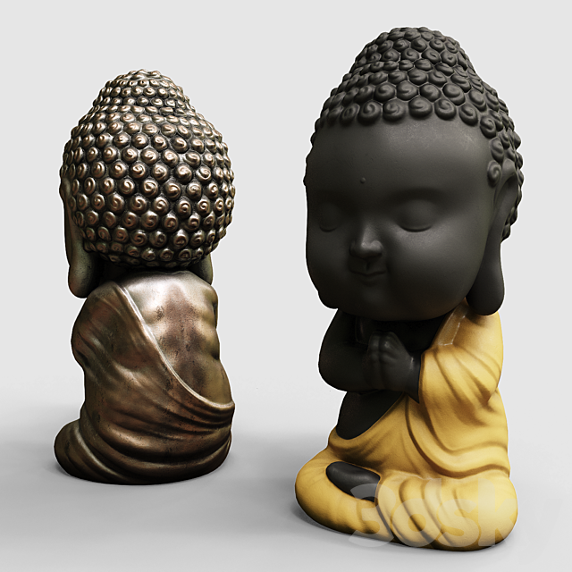 Baby buddha figurine 3DSMax File - thumbnail 3