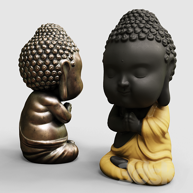 Baby buddha figurine 3DSMax File - thumbnail 4