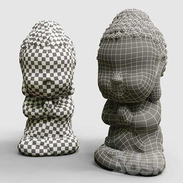 Baby buddha figurine 3DSMax File - thumbnail 5