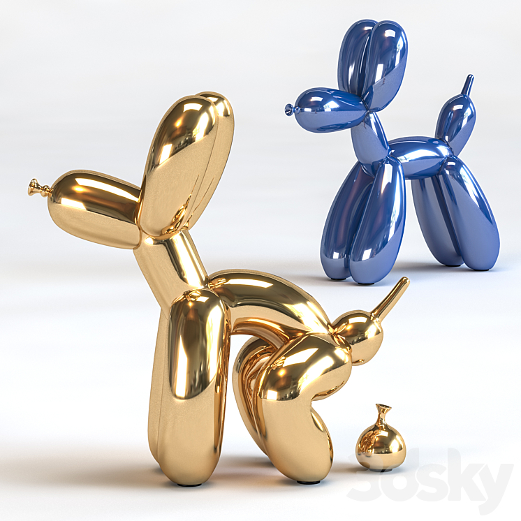 Balloon Dog 3DS Max - thumbnail 1