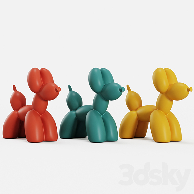 ?????????  Balloon Dog 3DSMax File - thumbnail 1