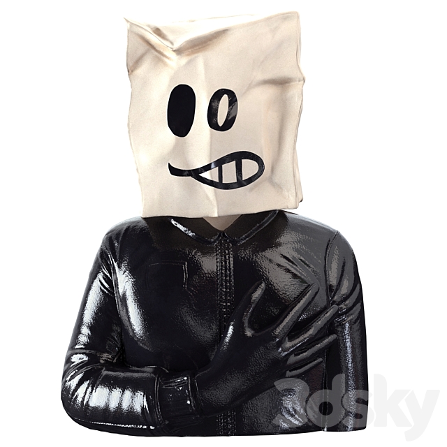 Banksy Package on Head 3DSMax File - thumbnail 1