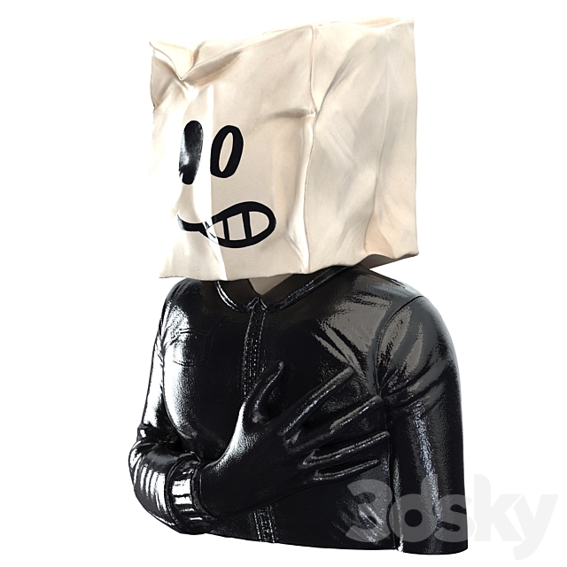 Banksy Package on Head 3DSMax File - thumbnail 3