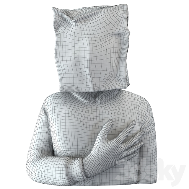 Banksy Package on Head 3DSMax File - thumbnail 4