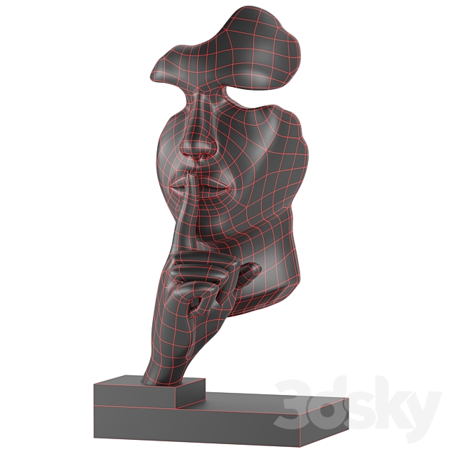 be silent statue 3DSMax File - thumbnail 4