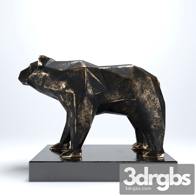 Bear sculpture 3dsmax Download - thumbnail 1