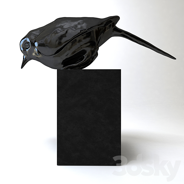 “Bird on Stand” 3DSMax File - thumbnail 1