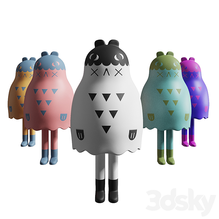 Boo Bear by Andrea Kang 3DS Max Model - thumbnail 1