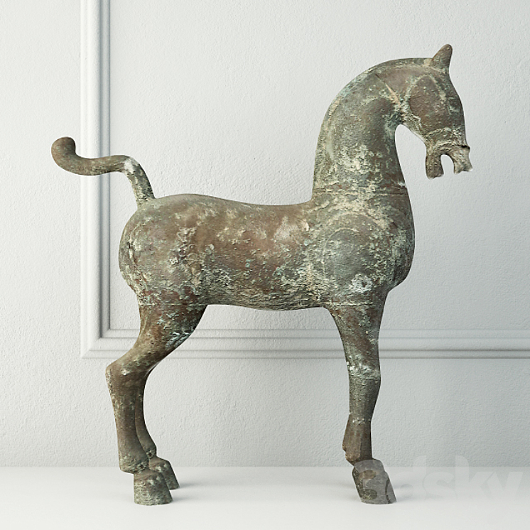 Bronze Horse 3DS Max - thumbnail 1