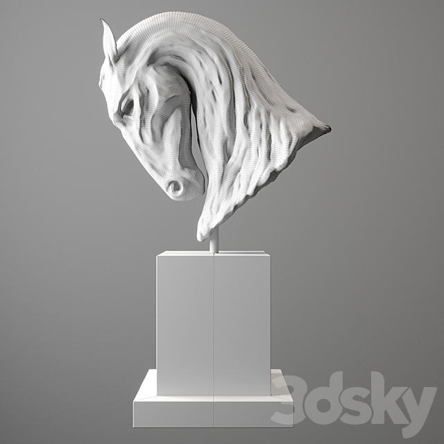 Bronze sculpture 3DS Max Model - thumbnail 3