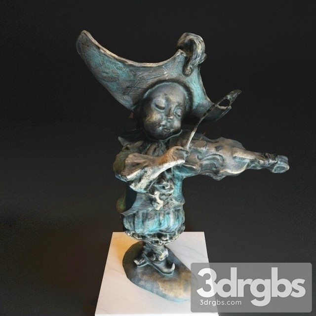 Bronze Statue 02 3dsmax Download - thumbnail 1