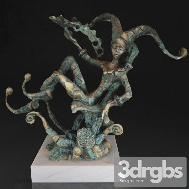 Bronze Statue 03 3dsmax Download - thumbnail 1