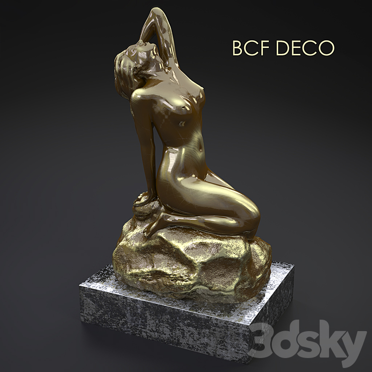 Bronze statue 3DS Max - thumbnail 1