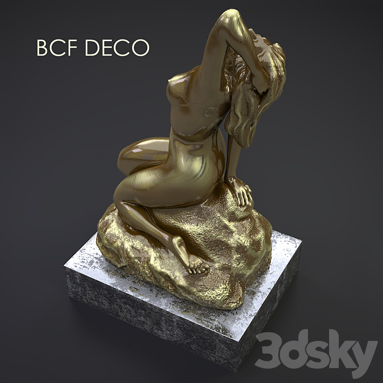 Bronze statue 3DS Max - thumbnail 2