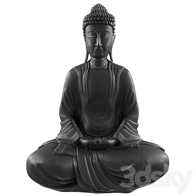 Buddha Sit Zin Statue 3ds Max - thumbnail 3