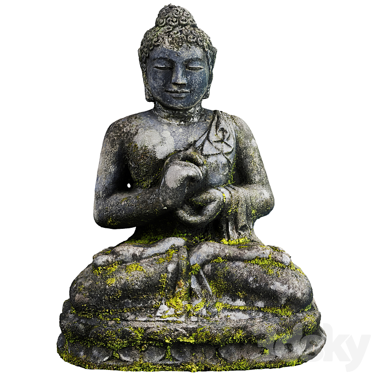 Buddha Statue Outdoor 3DS Max Model - thumbnail 1