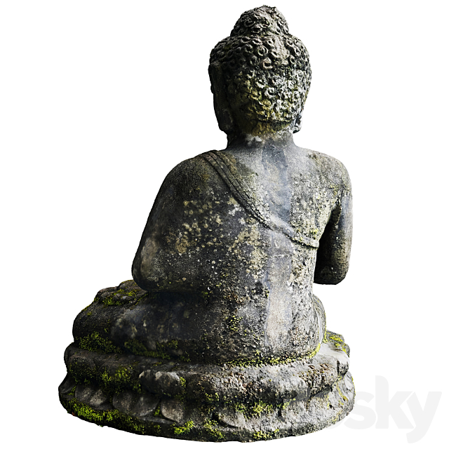 Buddha Statue Outdoor 3DS Max Model - thumbnail 3