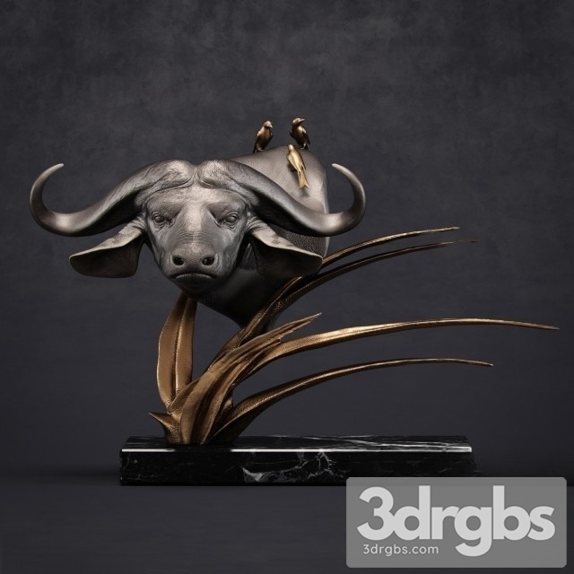 Buffallo Sculture 3dsmax Download - thumbnail 1