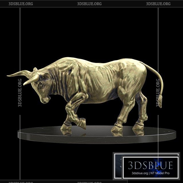 Bull sculpture 3DS Max - thumbnail 3