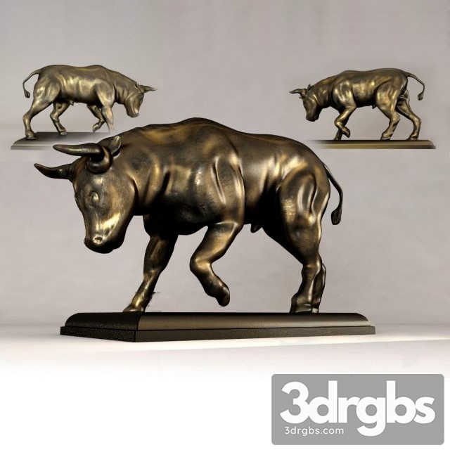 Bull Statue 3dsmax Download - thumbnail 1