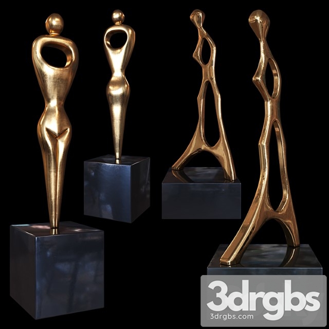 Burlini Alfredo Woman Sculptures 1 3dsmax Download - thumbnail 1