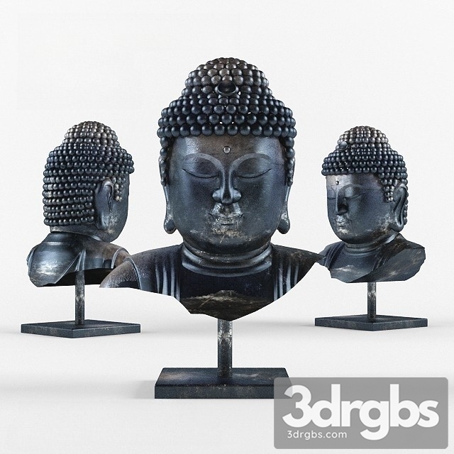 Bust Budda 3dsmax Download - thumbnail 1