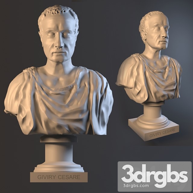 Bust Cesare 3dsmax Download - thumbnail 1