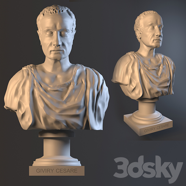 Bust-Cesare 3DSMax File - thumbnail 1