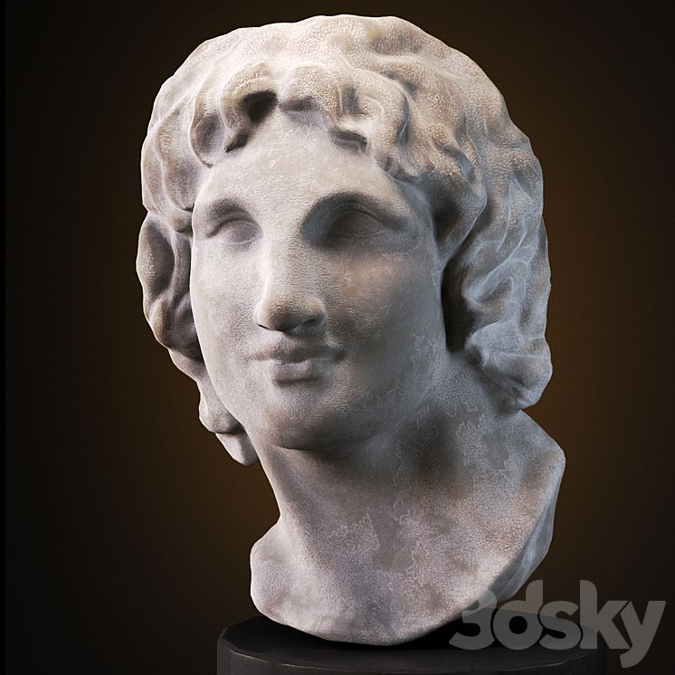 Bust of Alexander the Great 3DS Max - thumbnail 1