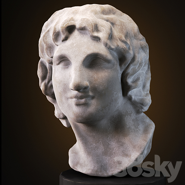 Bust of Alexander the Great 3DSMax File - thumbnail 1