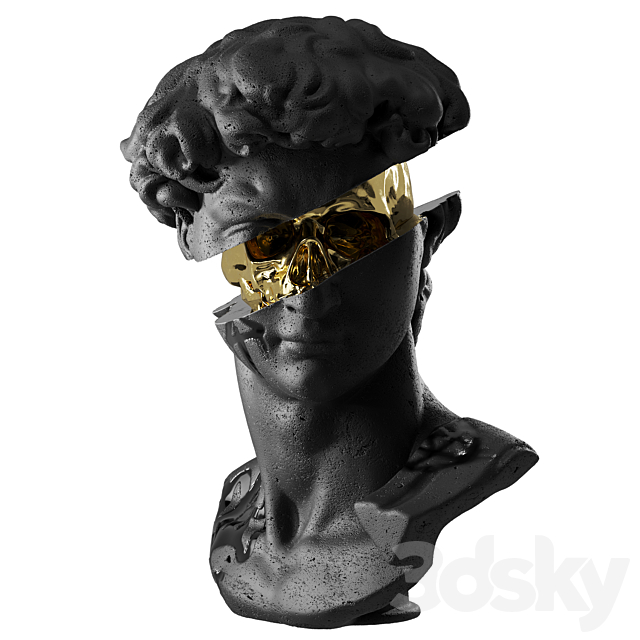 Bust of David 3ds Max - thumbnail 1