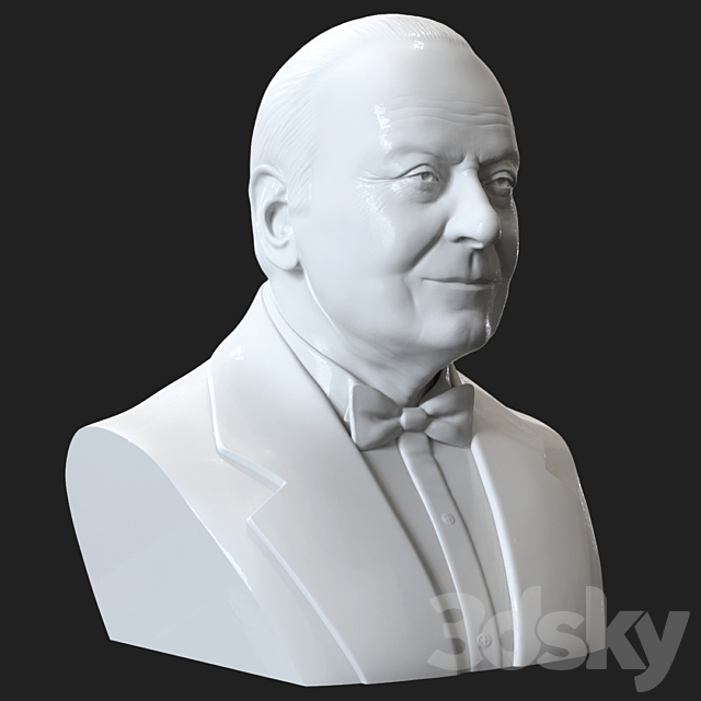 Bust of Heydar Aliyev 3ds Max - thumbnail 1