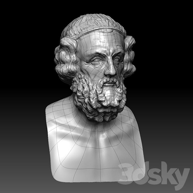 Bust of Homer 3DSMax File - thumbnail 3