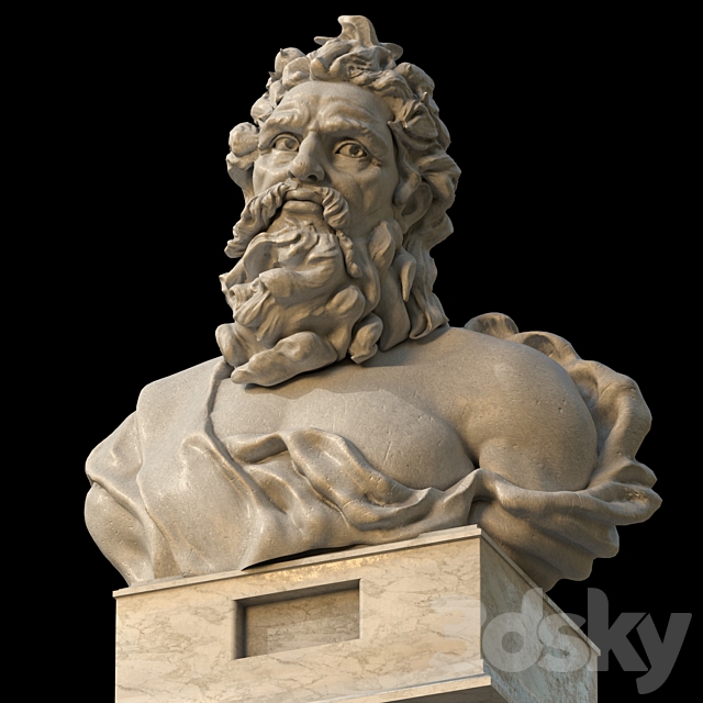 Bust of Neptune 3DSMax File - thumbnail 3