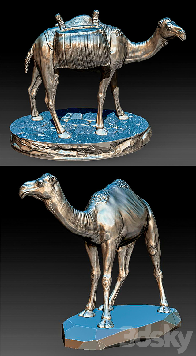 Camel Camel 3DS Max Model - thumbnail 2