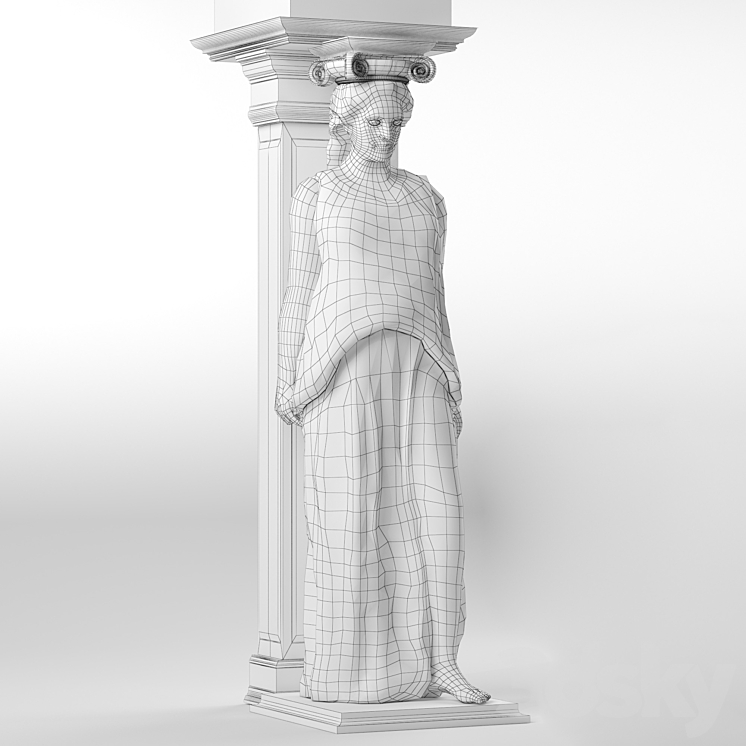 Caryatid – Caryatid 3DS Max Model - thumbnail 2