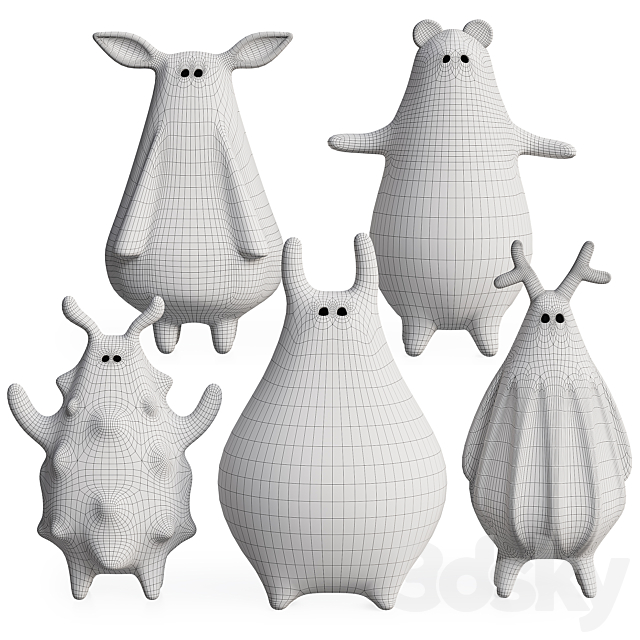 Ceramic figurines 3ds Max - thumbnail 2