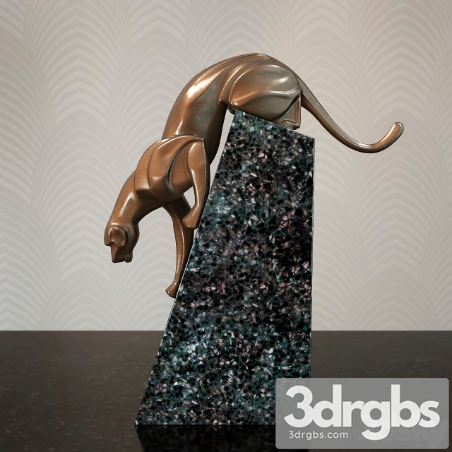 Coguar Statue 3dsmax Download - thumbnail 1