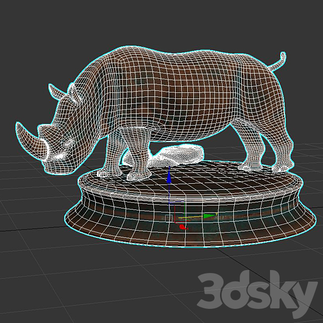 Copper rhino 3DSMax File - thumbnail 3