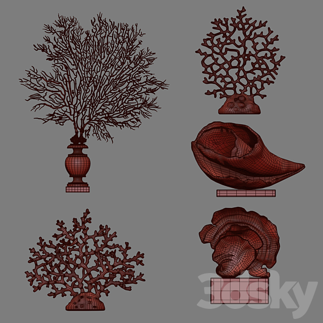 Coral Set 6 3DSMax File - thumbnail 7