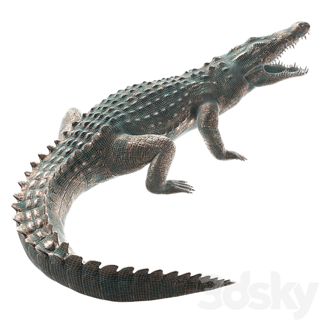 Crocodile 3ds Max - thumbnail 2