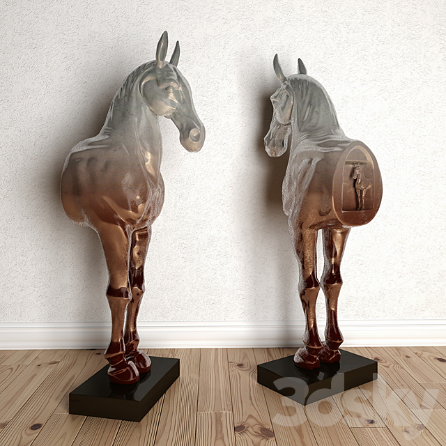 Ctatuetka Horse 3ds Max - thumbnail 1