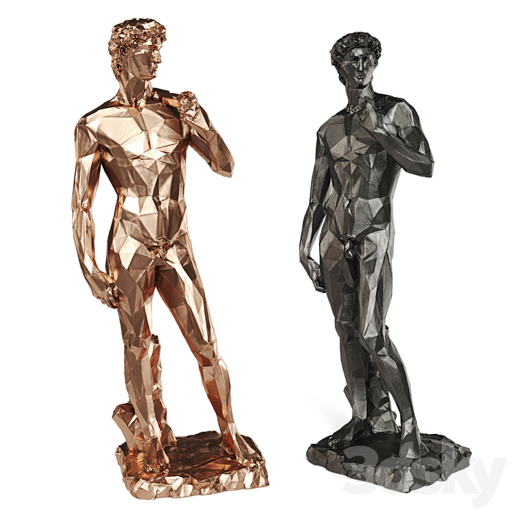 David Michelangelo Tall edges Copper Black 3DS Max - thumbnail 1