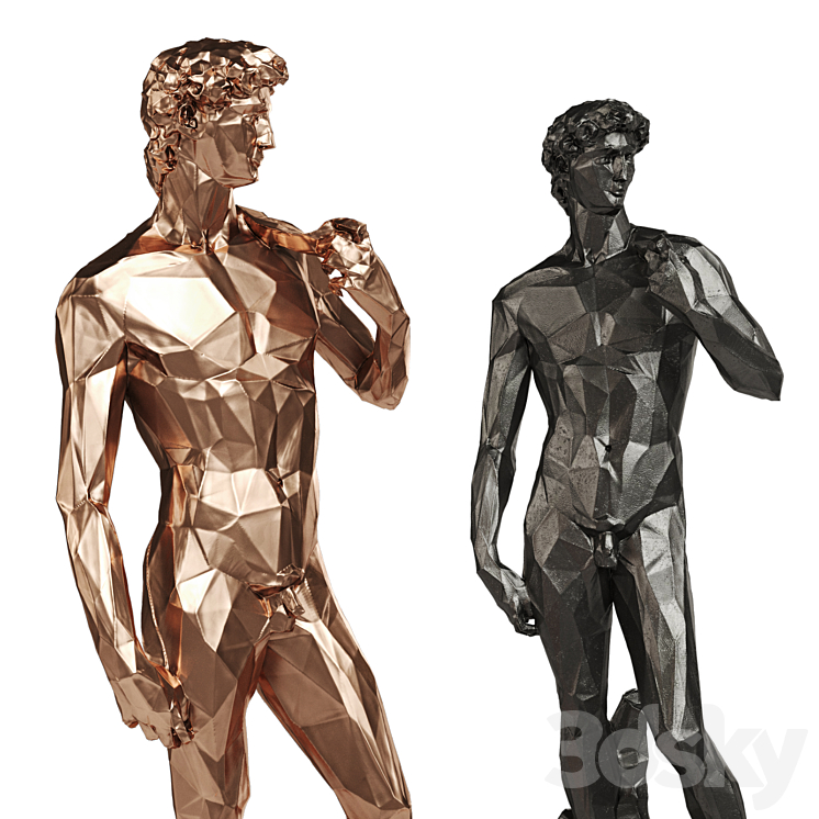 David Michelangelo Tall edges Copper Black 3DS Max - thumbnail 2