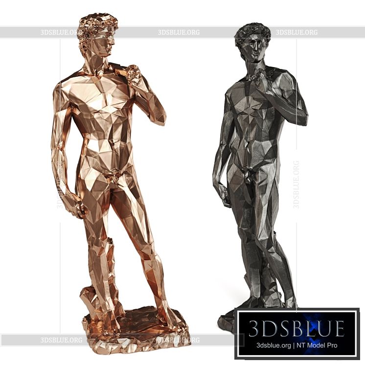 David Michelangelo Tall edges Copper Black 3DS Max - thumbnail 3